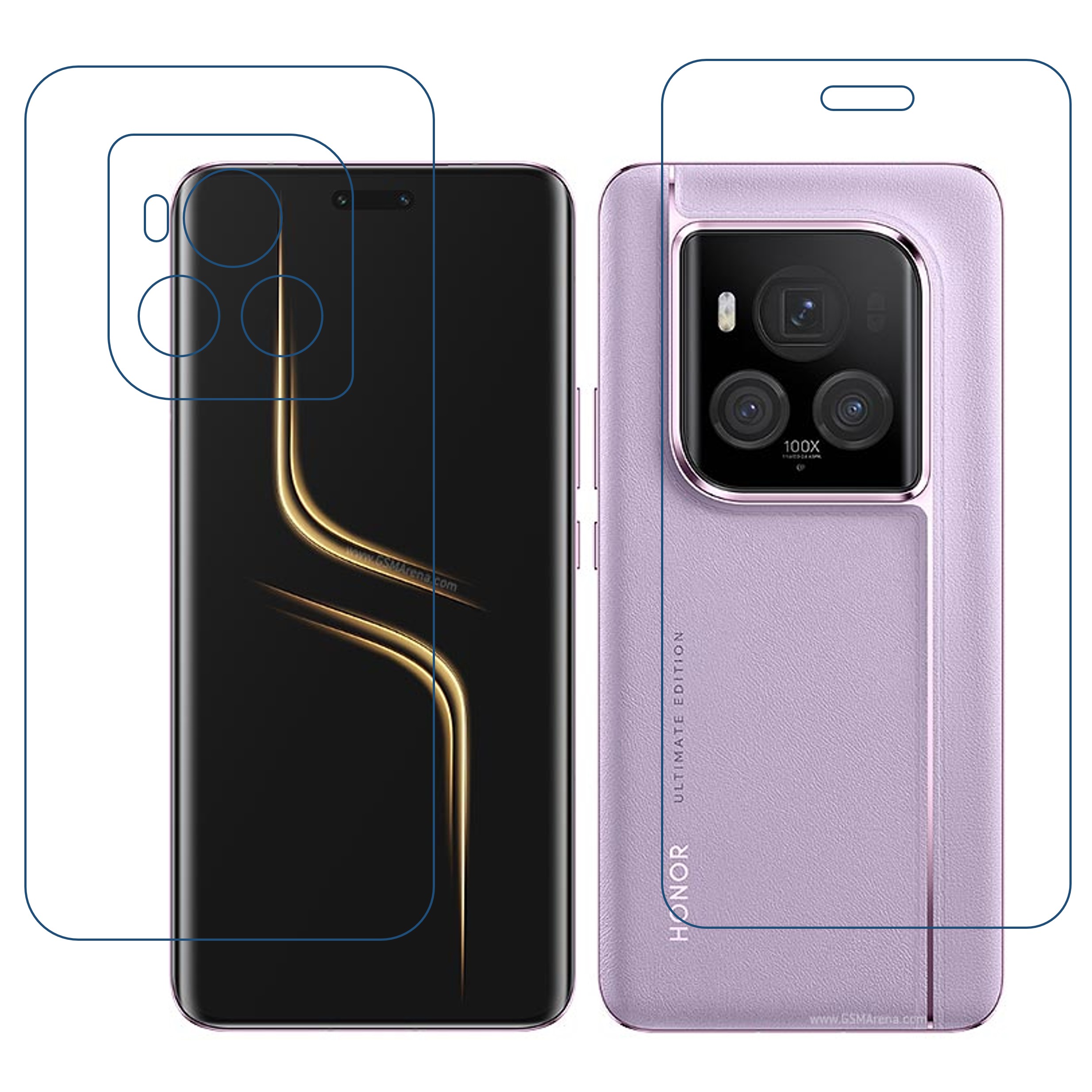Honor Magic6 Ultimate (Front & Back) TPU Protective Flexible Compatible Mobile Screen Protector